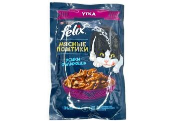 Феликс Корм д/кошек мясные ломтики 75г м/уп. Россия