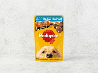 Педигри Корм д/собак 85г Россия (телятина и печень в желе)