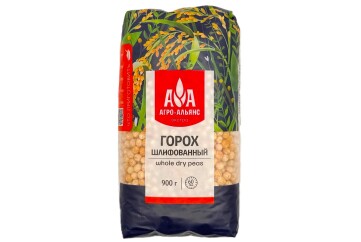 Агро-Альянс Горох шлифованный 900г Россия