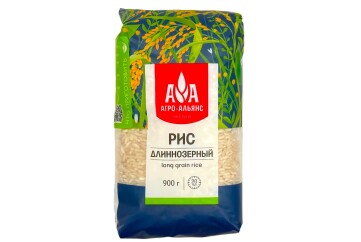 Агро-Альянс Рис длиннозерный 900г Россия