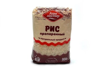 Агромастер Рис длиннозерный пропаренный 800г Россия