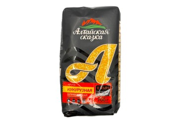 Алтайская сказка Крупа Кукурузная шлифованная 700г Россия