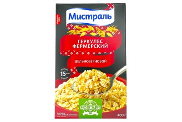 Мистраль Хлопья Геркулес фермерский  400г к/к Россия
