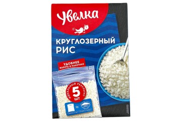 Увелка Рис круглозерный 5*80г 400г Россия