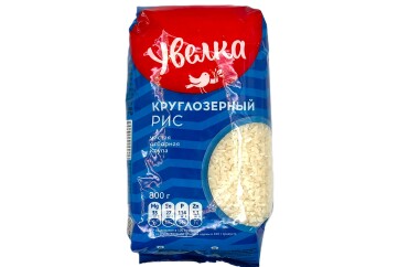 Увелка Рис круглозерный 800г Россия