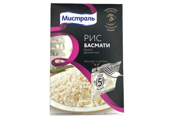 Мистраль Рис Басмати белый ароматный 5*80г Россия