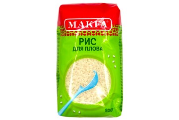 Макфа Крупа Рис для плова 800г Россия