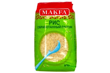 Макфа Крупа Рис Пропаренный 800г Россия