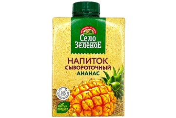 Село зеленое Напиток сывороточный с соком 500мл Россия (ананас 0%)