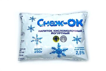 Снежок напиток кисломолочный 2,5% 250г пленка ОАО ГМЗ 