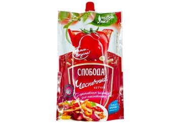 Слобода кетчуп Чесночный  дой пак 320г Россия