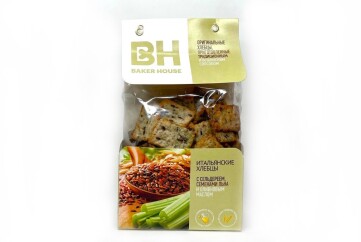 Бекер Хаус Хлебцы 250г Россия (с сельдереем, семенами льна и оливковым маслом)