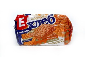Елизавета Хлеб вафельный 80г Россия (пшеничный с отрубями)