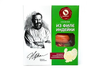 Элефант Сосиски из филе индейки 385г Россия