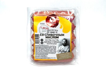 Элефант Сосиски Ностальгия со сливочным маслом 385 гр Россия