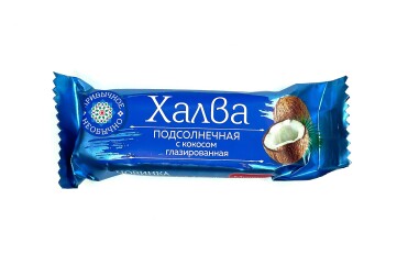 Мишкино Счастье Халва подсолн с кокосом в глазури 50г Россия