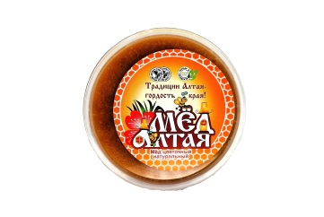 Мед Алтая Мед цветочный натуральный 200г пэт-банка Россия