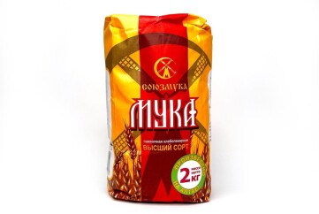 Союзмука Мука высший сорт 2кг Россия