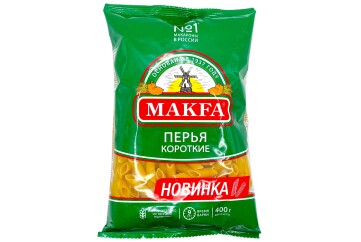 Макфа Макаронные изделия Перья короткие 400г Россия
