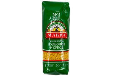 Макфа Макаронные изделия Ракушечки д/заправки бульонов и супов в/с 250г Россия