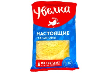Увелка Макароные изделия Вермишель паутинка 450г Россия