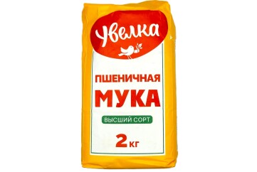 Увелка Мука пшеничная высший сорт 2кг Россия