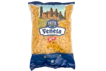 Паста Венета Макаронные изделия рожки с гребешком 400г Россия