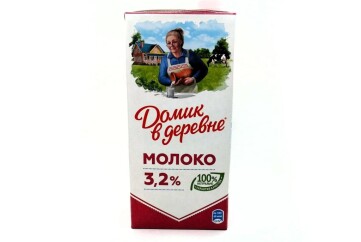 Домик в деревне Молоко 3,2% 950г Россия