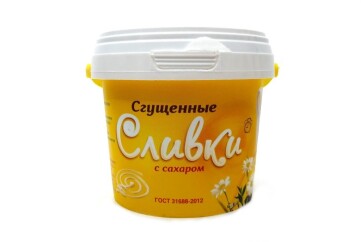 Волоконовское Сливки сгущенные с сахаром 400г ведро Россия