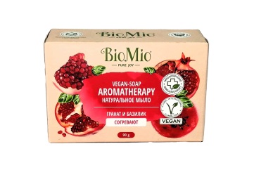 БиоМио Мыло натуральное Гранат и базилик 90г Россия