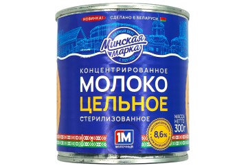 Минская Марка Молоко цельное концентрированное 8,6% 300г ж/б Беларусь