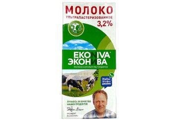 ЭКОНИВА Молоко 3,2% 1000мл Россия