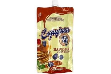 Молочный Союз Сгущенка вареная с сахаром 270г дойпак Россия