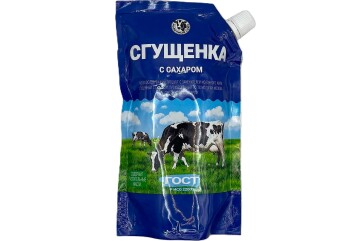 Молочный Союз Сгущенка с сахаром 270г дойпак Россия