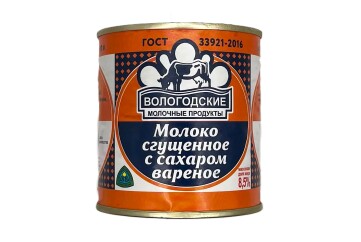 Молоко сгущенное с сахаром вареное, м.д.ж. 8,5%, ж/б 370 