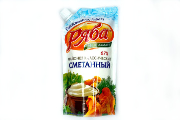 Ряба Майонез классический сметанный 67% 204мл м/у Россия