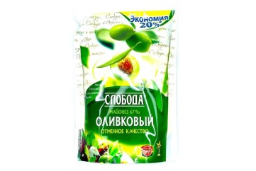 Слобода Майонез Оливковый 67% 750г м/уп Россия