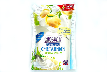 Слобода Майонез Сметанный 67% 750г м/уп Россия