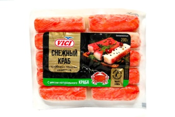 Вичи Крабовые палочки с мясом натурального краба 200 г Россия
