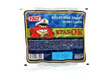 Вичи Крабок Крабовое мясо 180г Россия