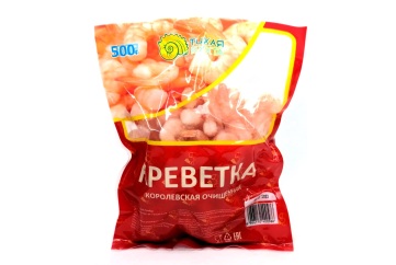 Тихая бухта Креветка королевская очищенная 500г Китай