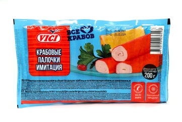 Вичи Крабовые палочки, 200 г Россия