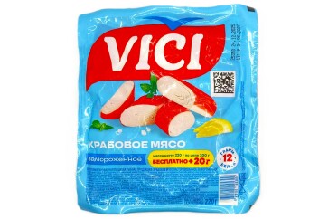 Крабовое мясо 200гр + 20гр в Подарок  ТМ VICI 