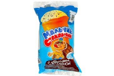 Мальчик стаканчик  Мороженое с змж с шоколадной крошкой  в/ст 70г Россия