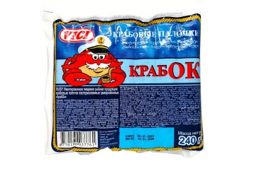 Вичи Крабок Крабовые палочки 180 г Россия