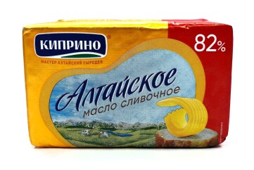 Киприно Масло сливочное Алтайское 82% 380г Россия