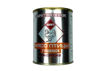 Бурятмясопром Мясо птицы тушеное классическое 340г ж/б Россия
