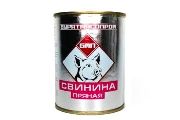 Бурятмясопром Свинина пряная 340г ж/б Россия