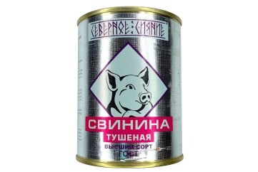 Северное сияние Свинина тушеная высший сорт 338г ж/б Россия