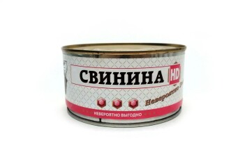 ОВА Свинина тушеная в/сорт HD 325г ж/б Россия